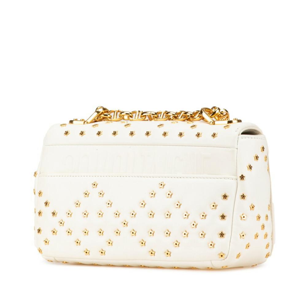 White Leather Dior Crossbody Bag