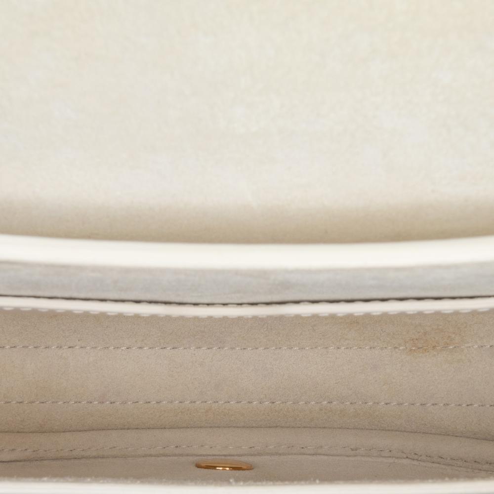 White Leather Dior Crossbody Bag