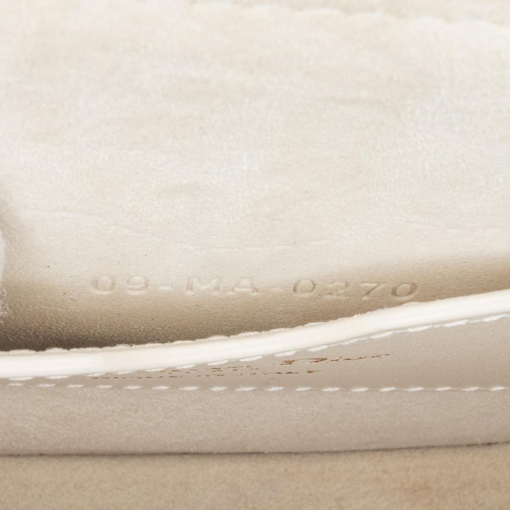 White Leather Dior Crossbody Bag