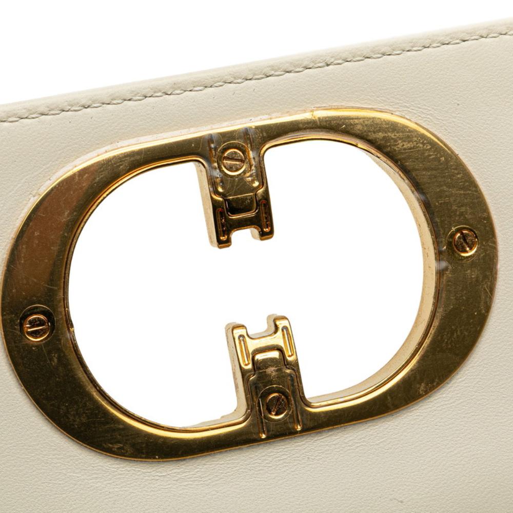 White Leather Dior Crossbody Bag