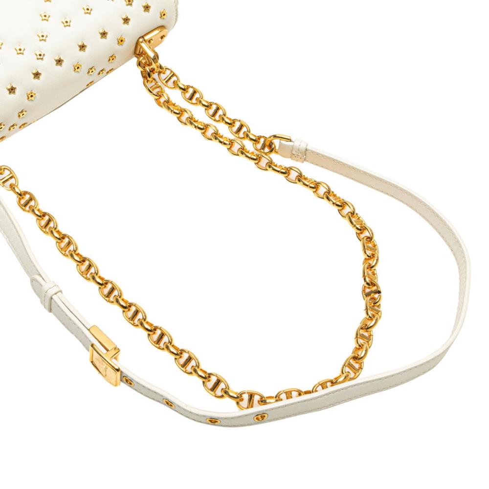 White Leather Dior Crossbody Bag