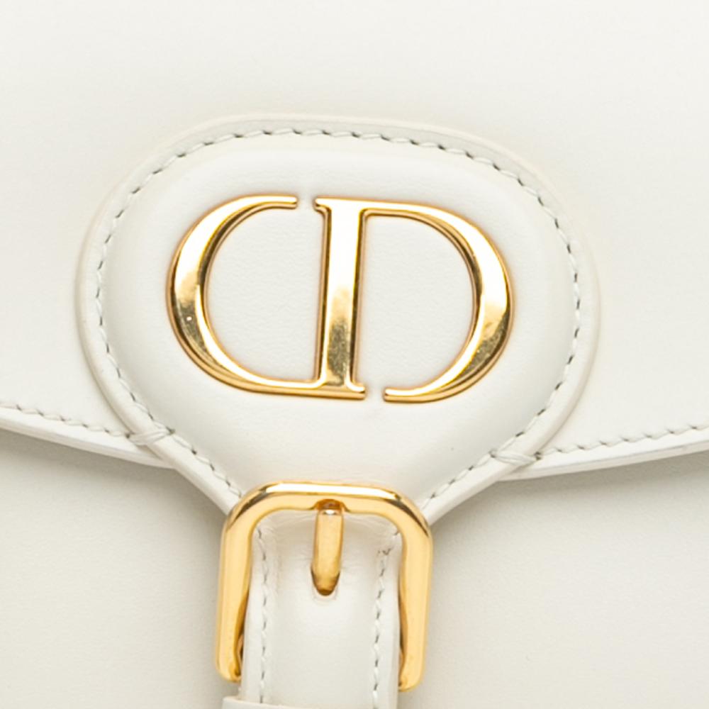 White Leather Dior Crossbody Bag