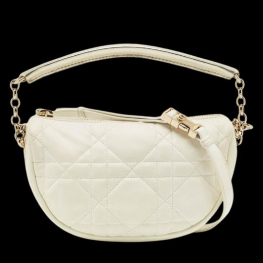White Leather Dior Handbag