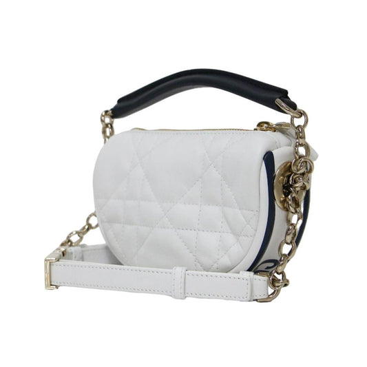 White Leather Dior Handbag