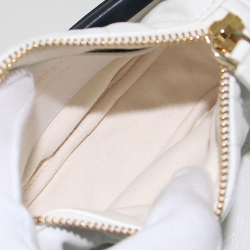 White Leather Dior Handbag