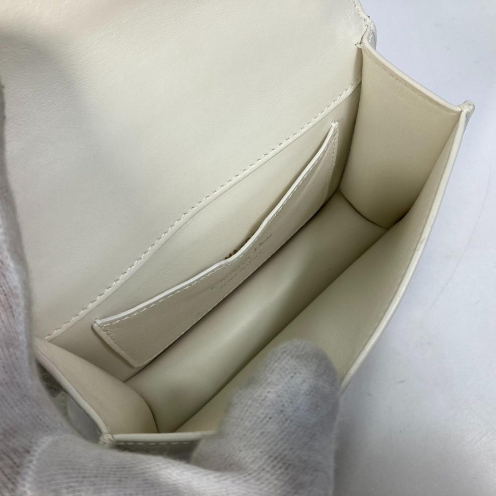 White Leather Dior Shoulder Bag
