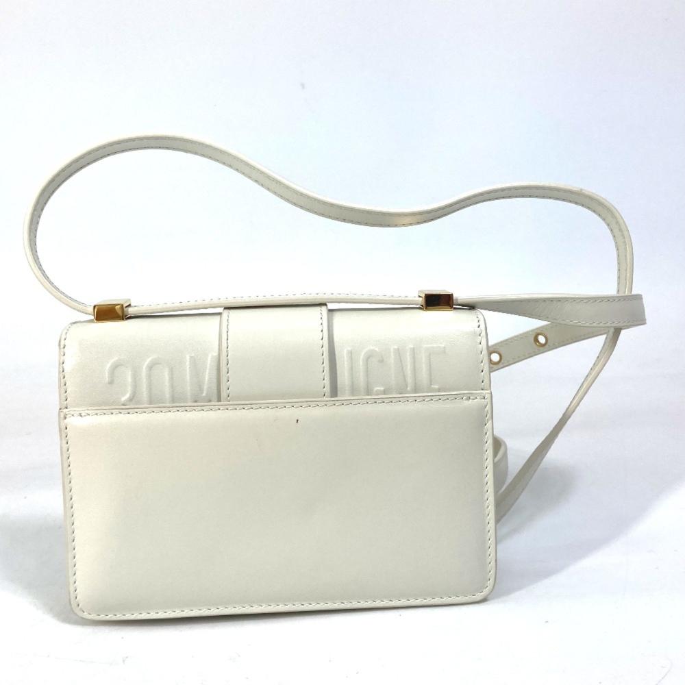 White Leather Dior Shoulder Bag