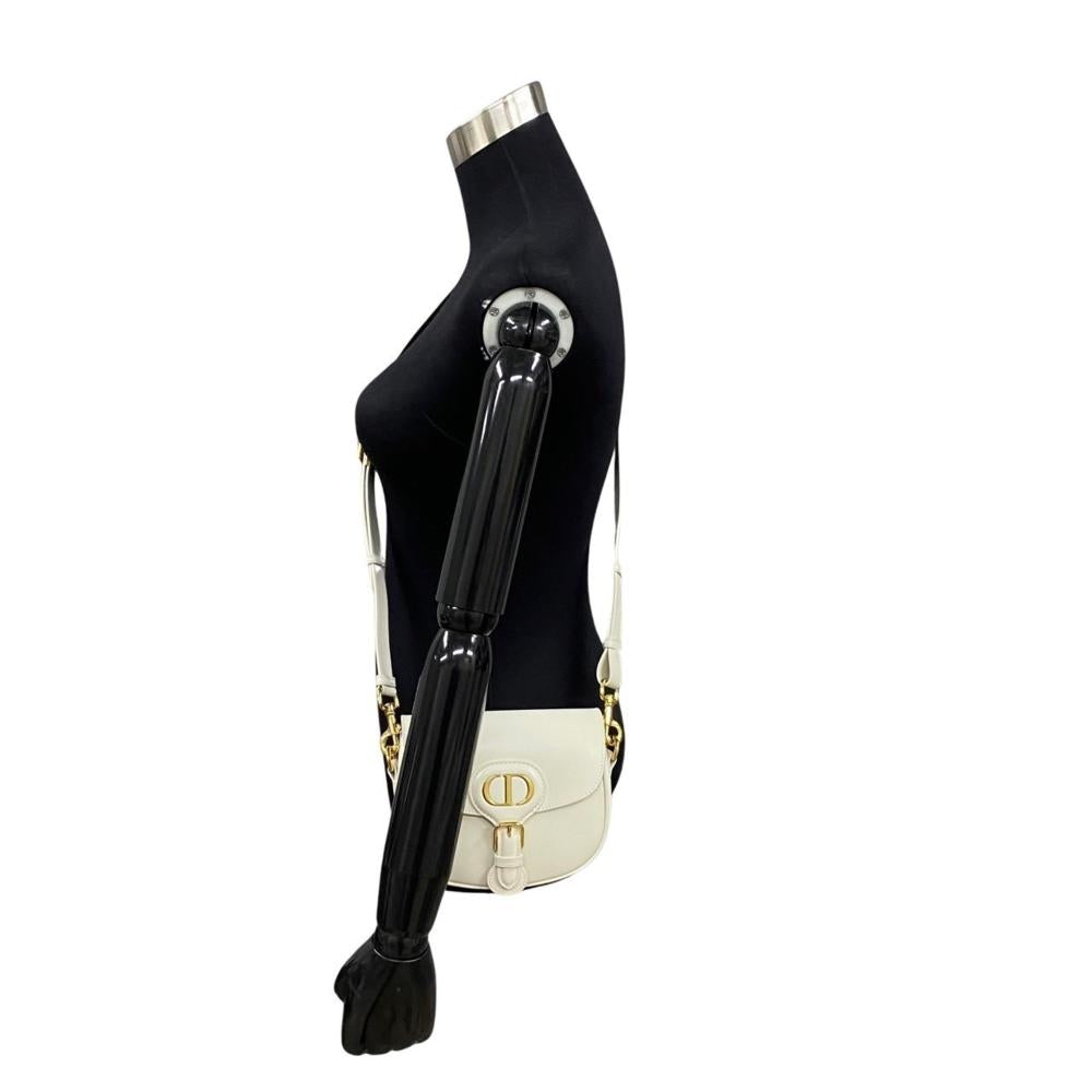 White Leather Dior Shoulder Bag