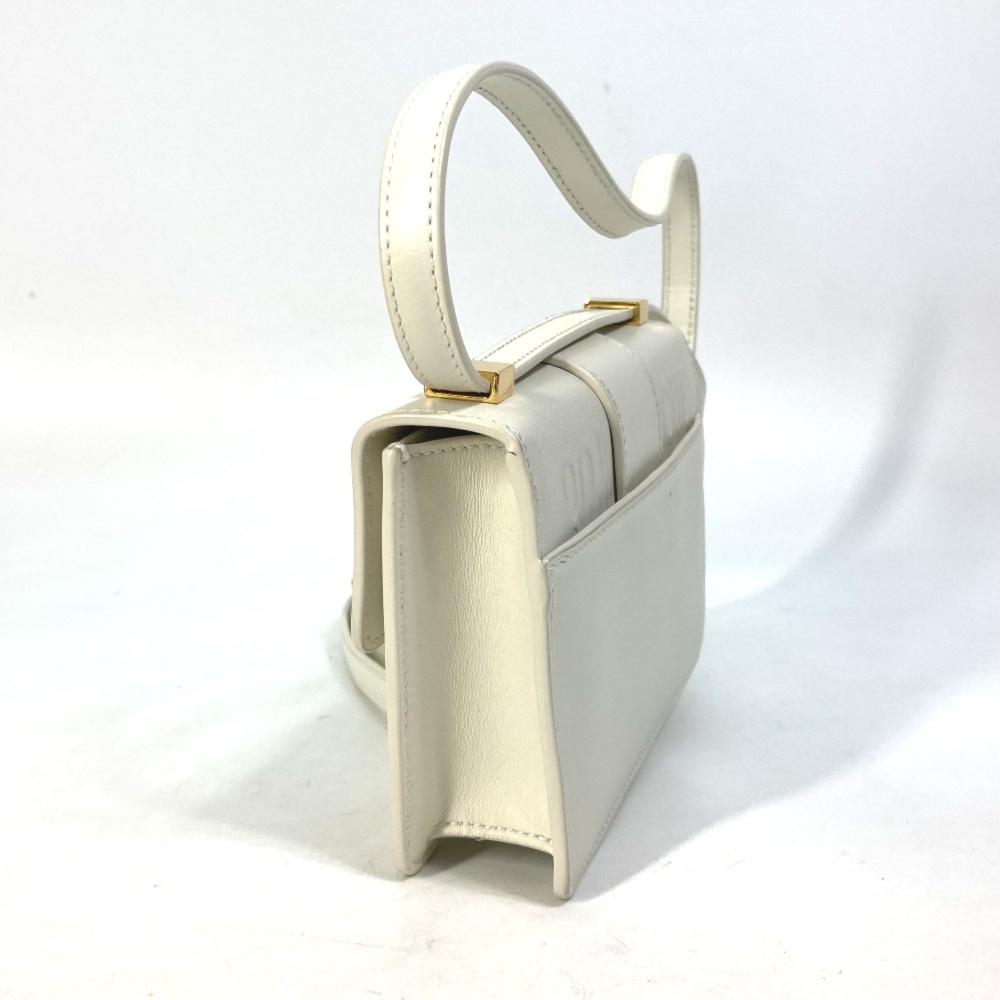 White Leather Dior Shoulder Bag