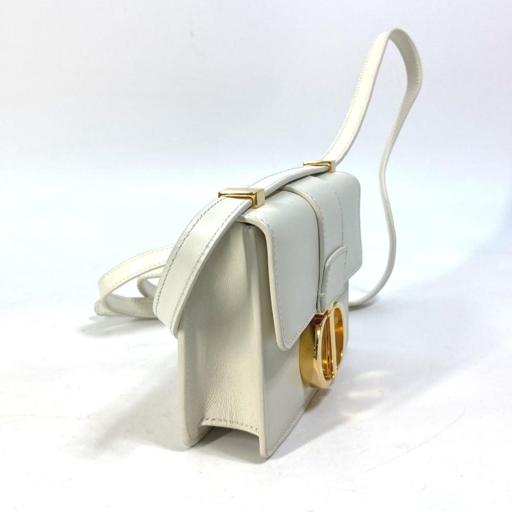 White Leather Dior Shoulder Bag