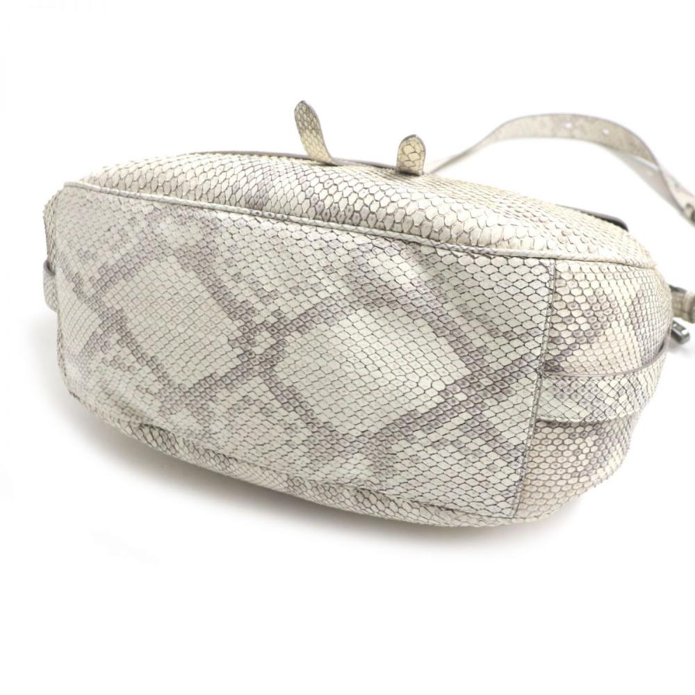 White Leather Dior Saddle Bag
