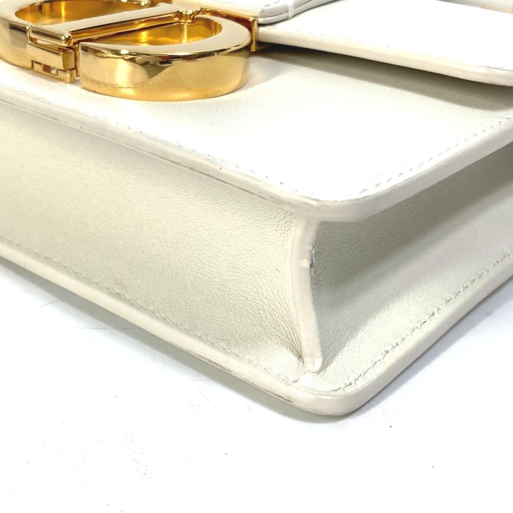 White Leather Dior Shoulder Bag