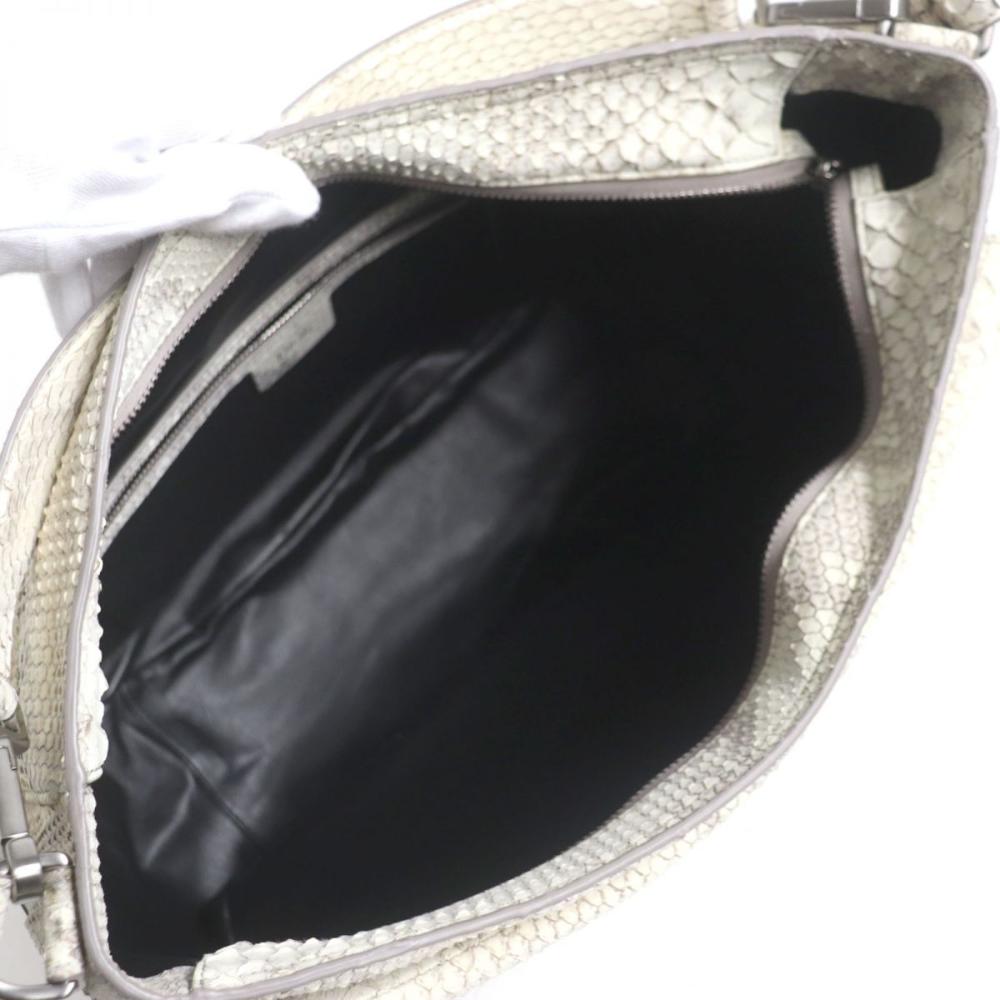 White Leather Dior Saddle Bag