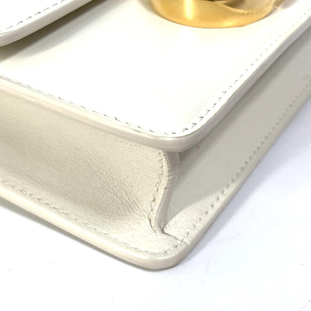 White Leather Dior Shoulder Bag