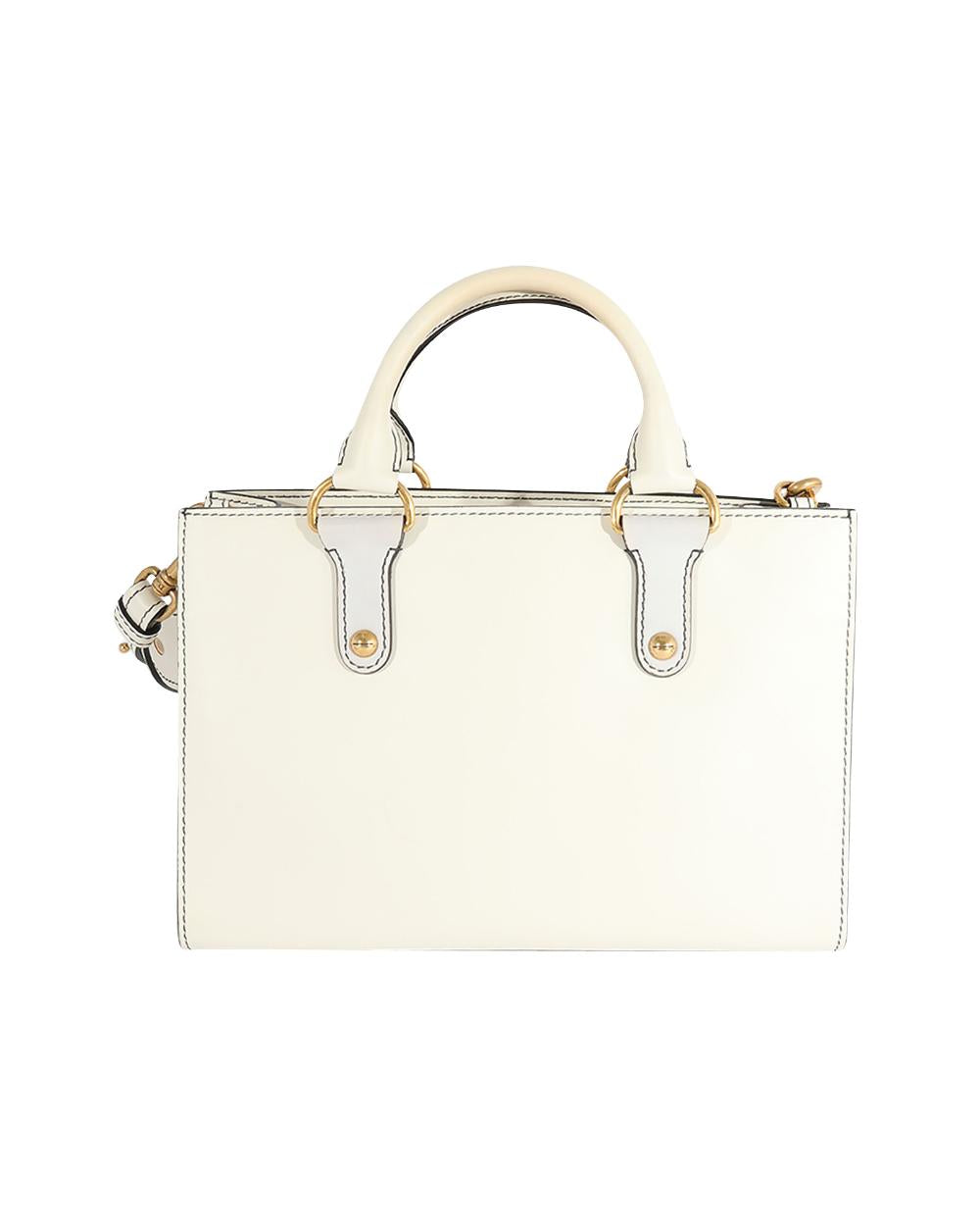 White Leather Dior Tote