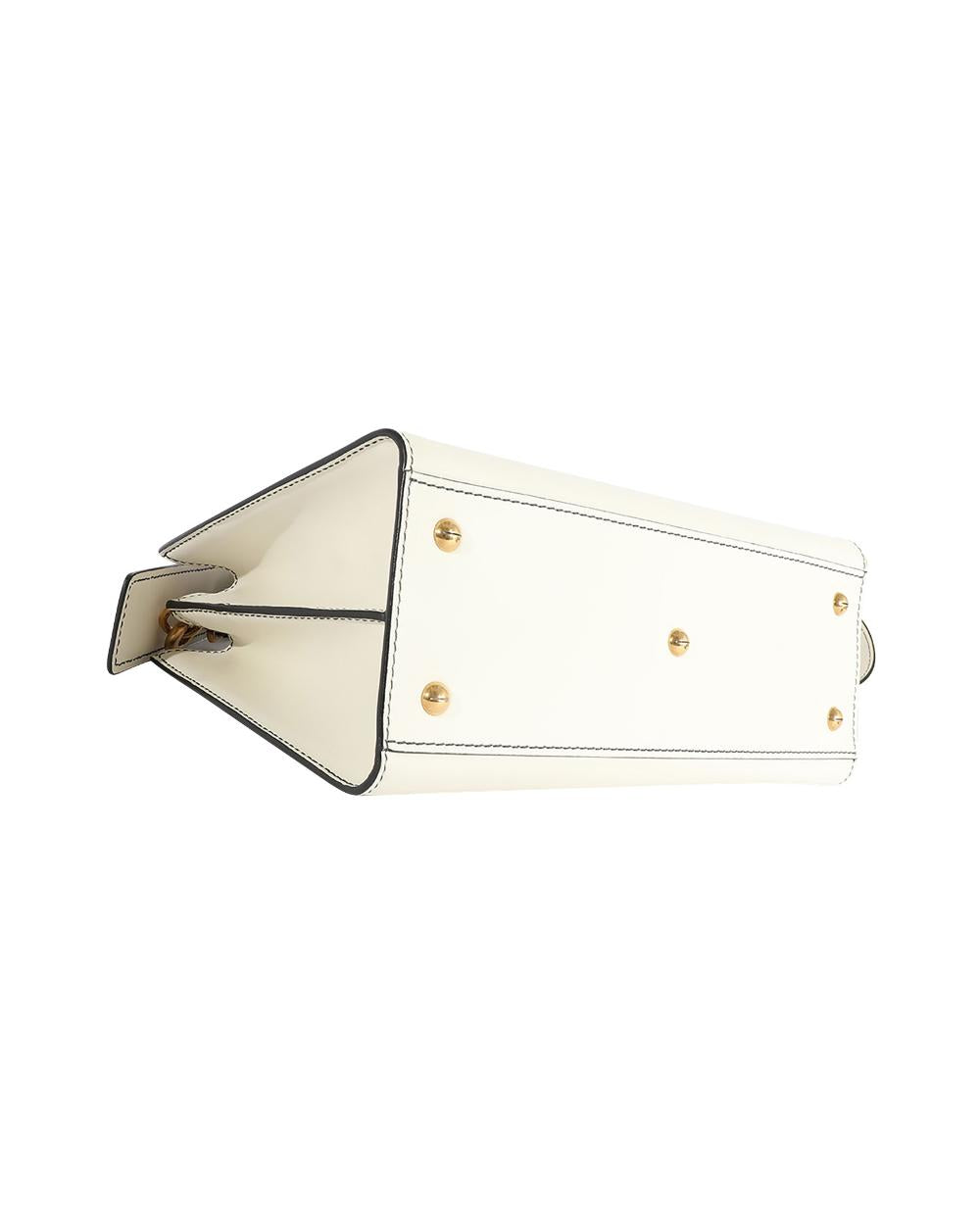 White Leather Dior Tote