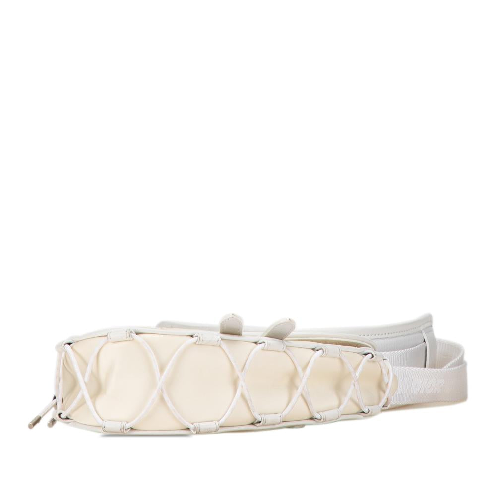 White Nylon Dior Saddle Bag