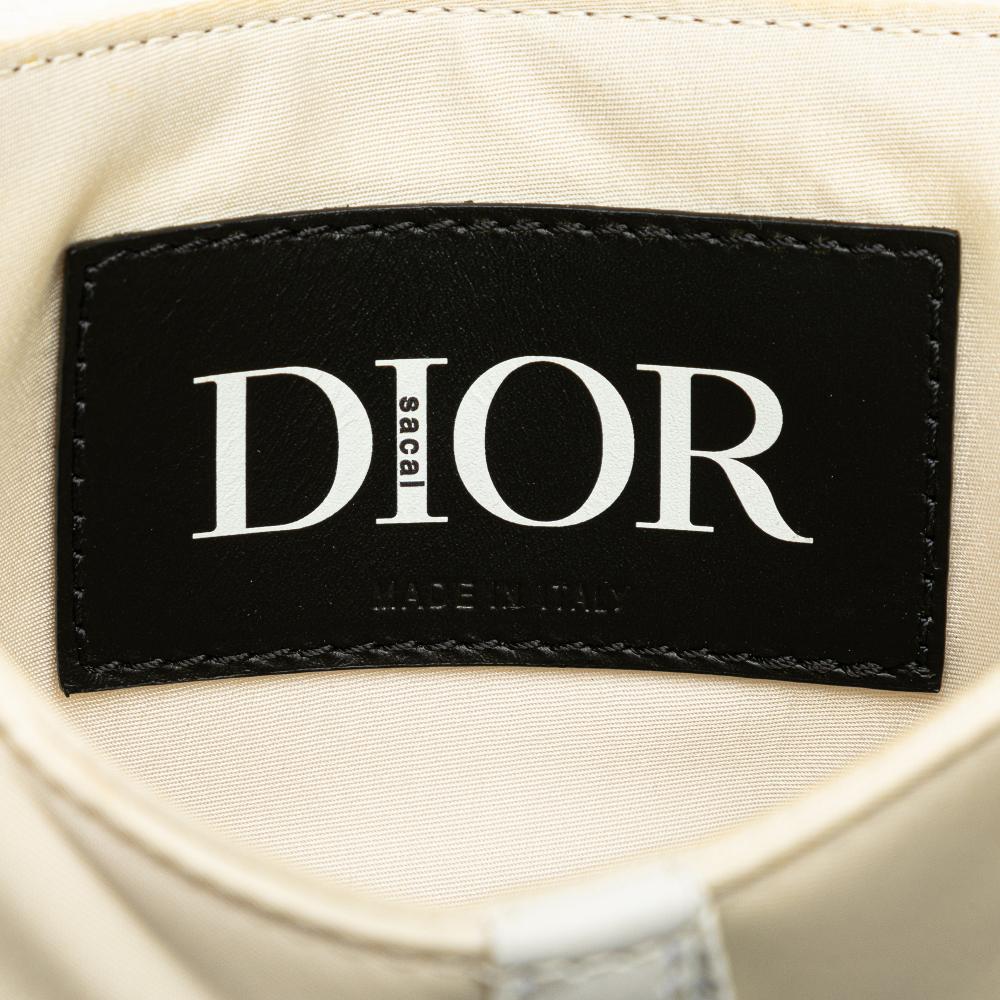 White Nylon Dior Saddle Bag