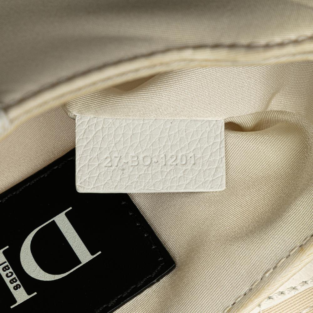 White Nylon Dior Saddle Bag