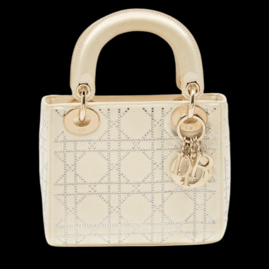 White Satin Dior Lady Dior