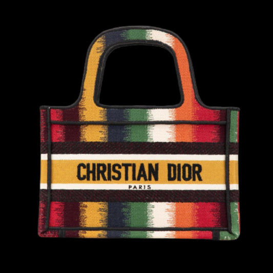 Yellow Canvas Dior Book Tote
