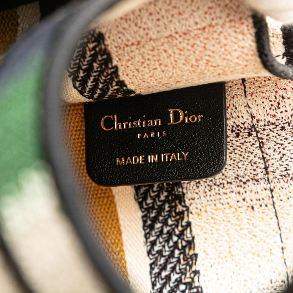 Yellow Canvas Dior Book Tote