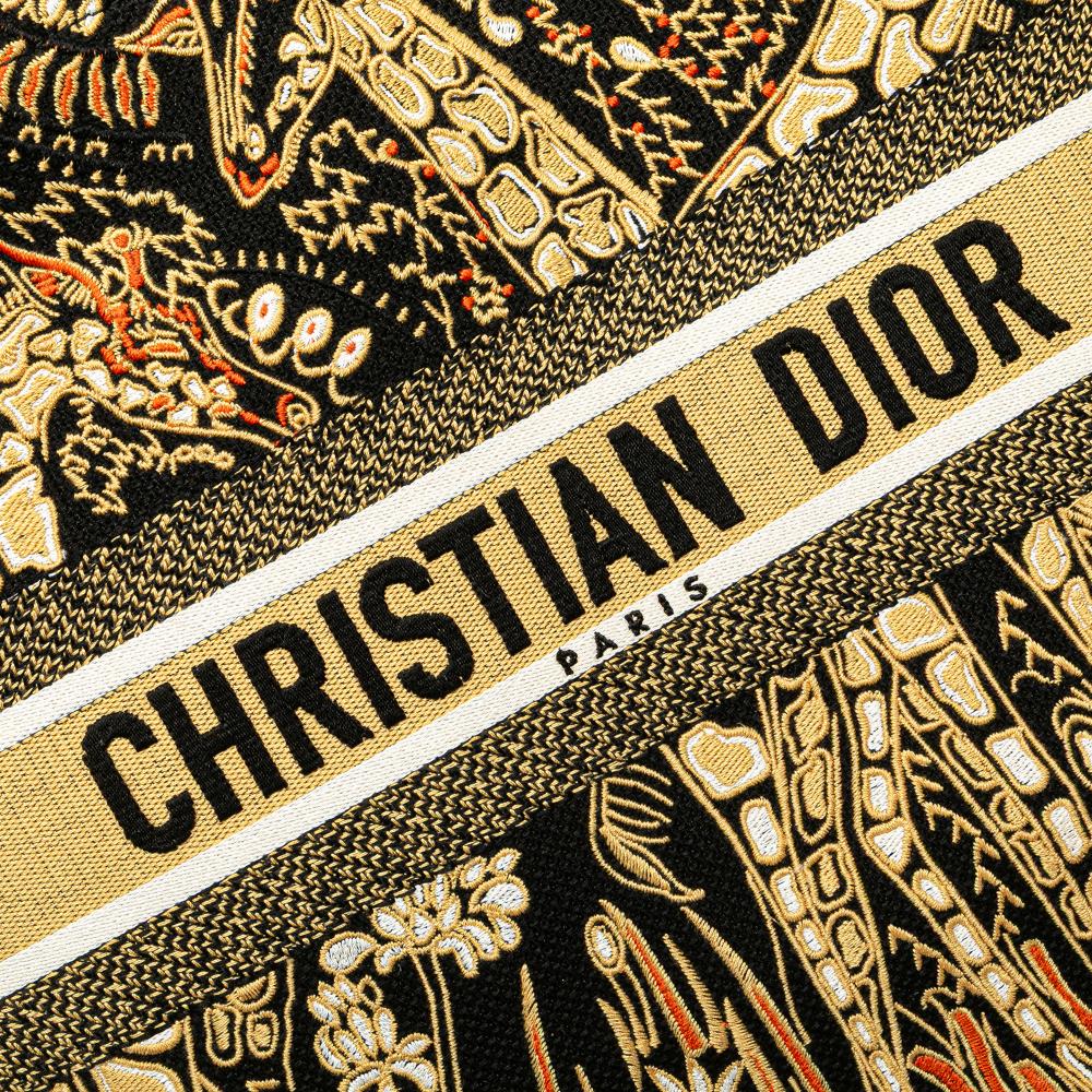 Yellow Canvas Dior Book Tote