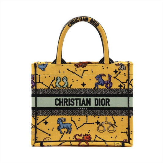 Yellow Canvas Dior Tote