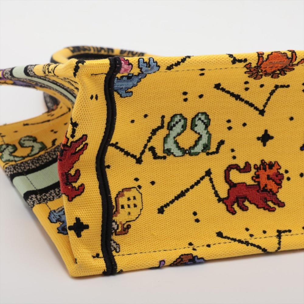 Yellow Canvas Dior Tote