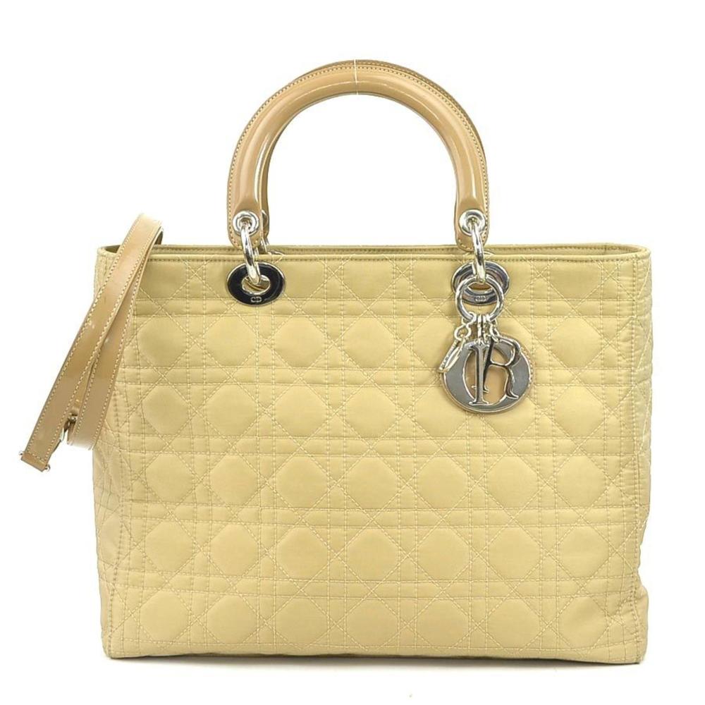 Yellow Fabric Dior Lady Dior