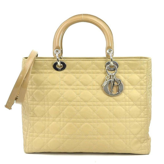 Yellow Fabric Dior Lady Dior