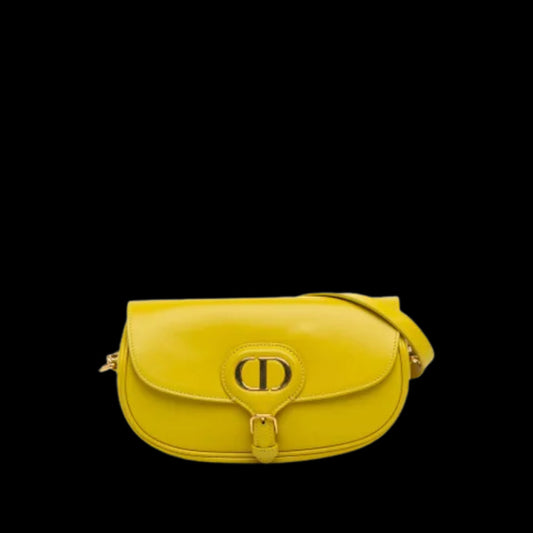 Yellow Leather Dior Crossbody Bag