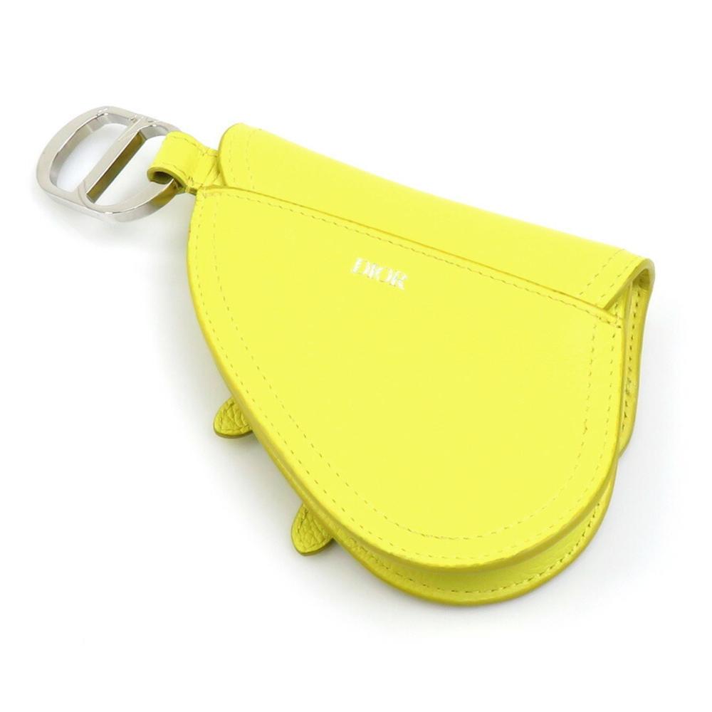 Yellow Leather Dior Clutch