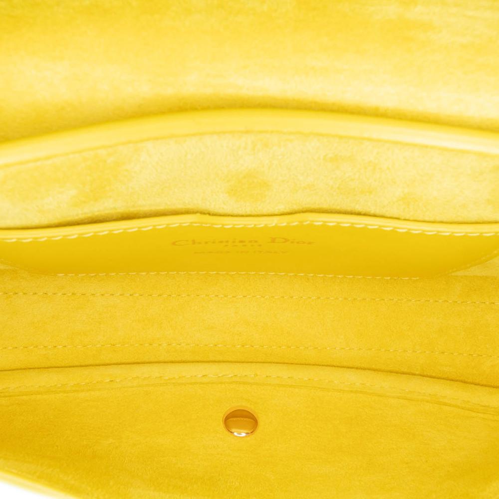Yellow Leather Dior Crossbody Bag