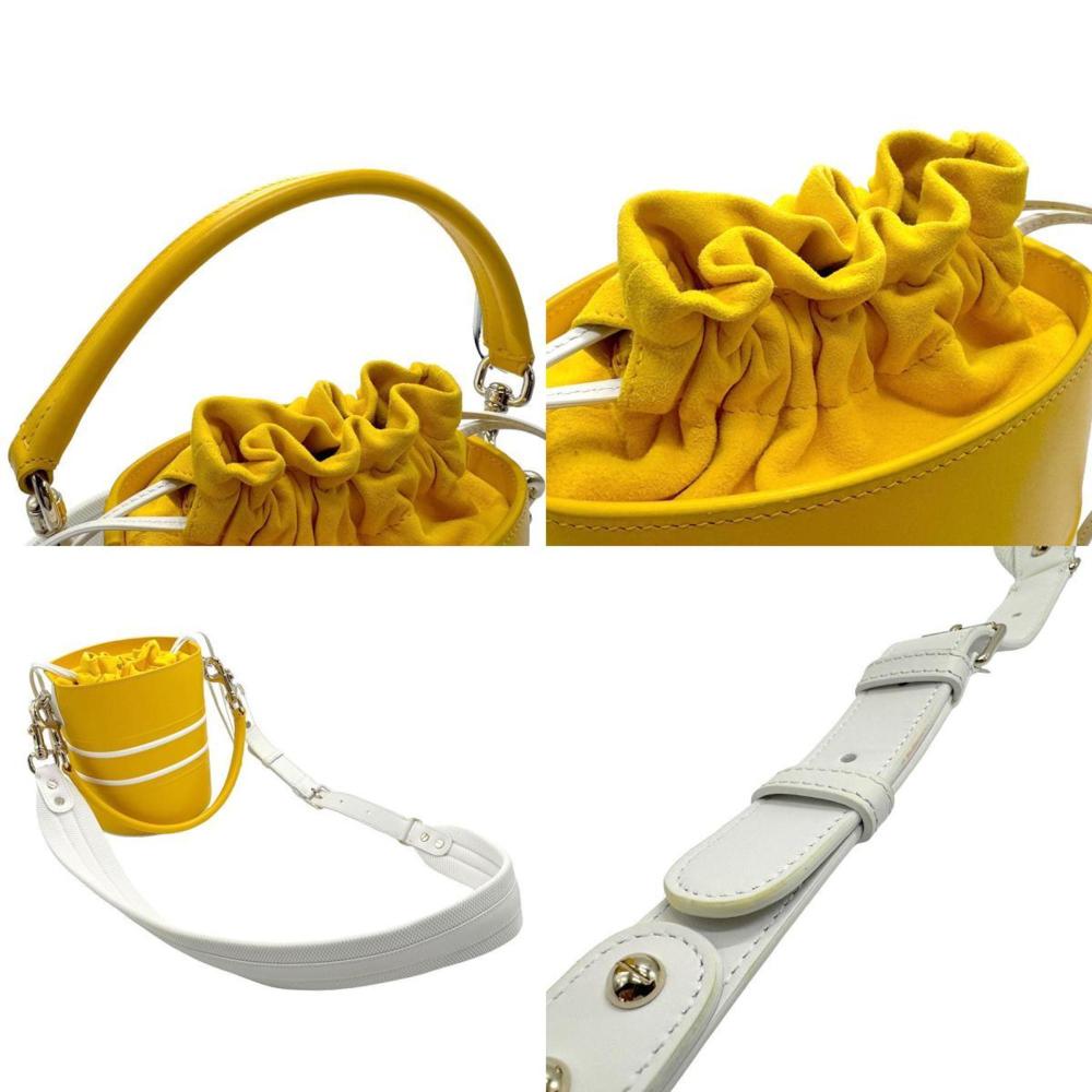 Yellow Leather Dior Handbag