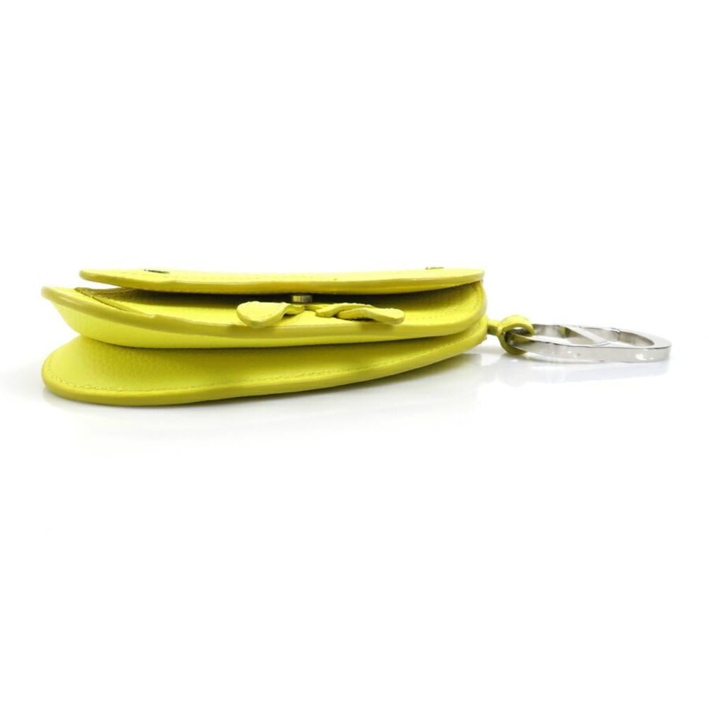 Yellow Leather Dior Clutch