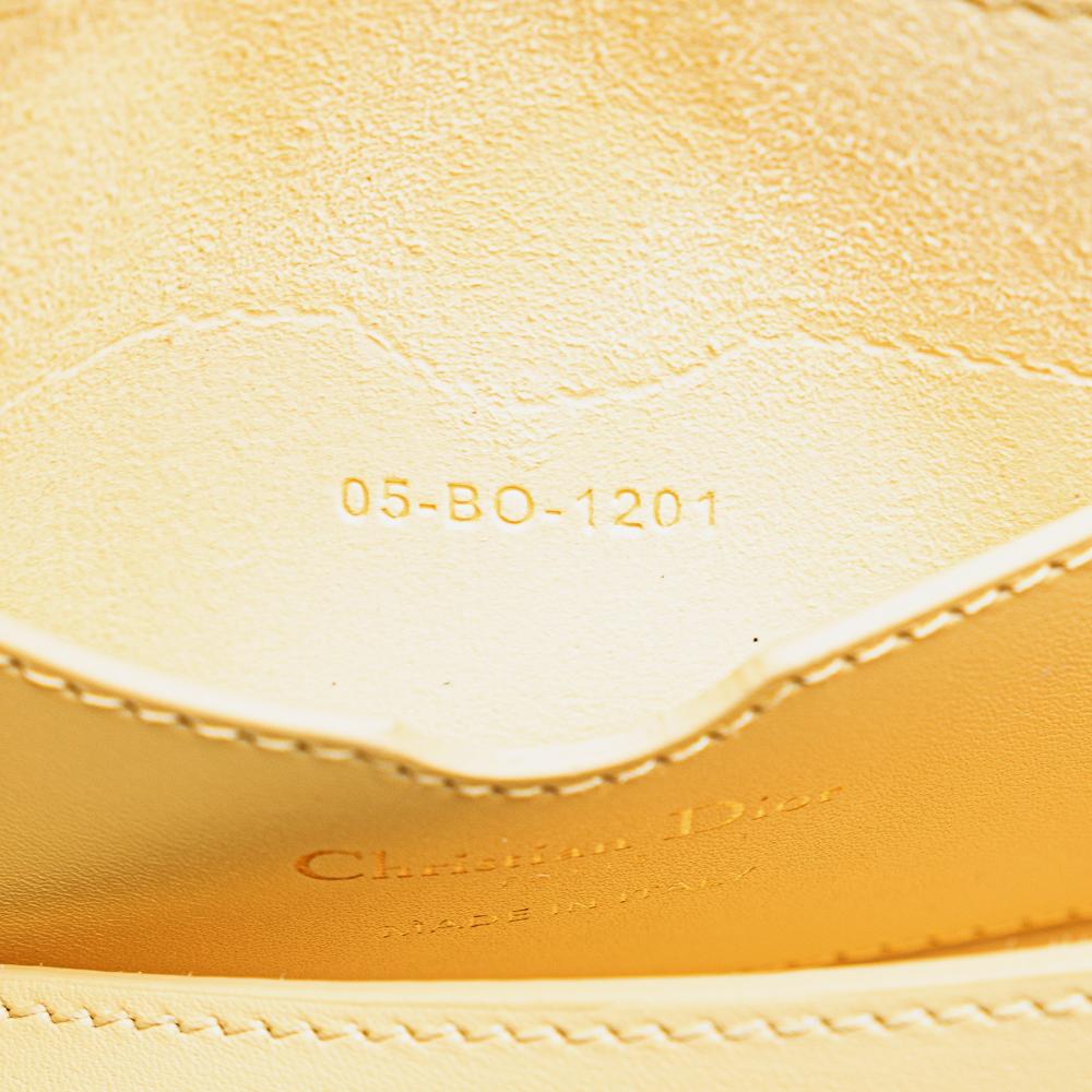 Yellow Leather Dior Crossbody Bag