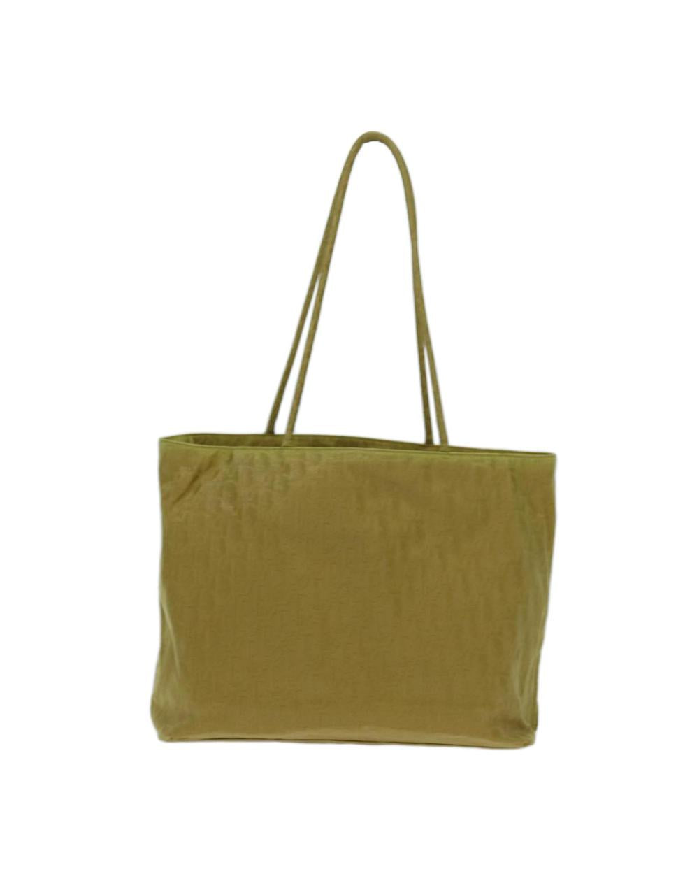 Yellow Nylon Dior Tote