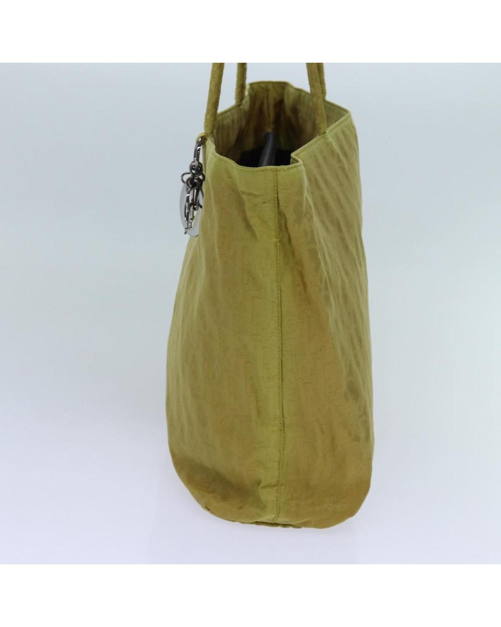 Yellow Nylon Dior Tote