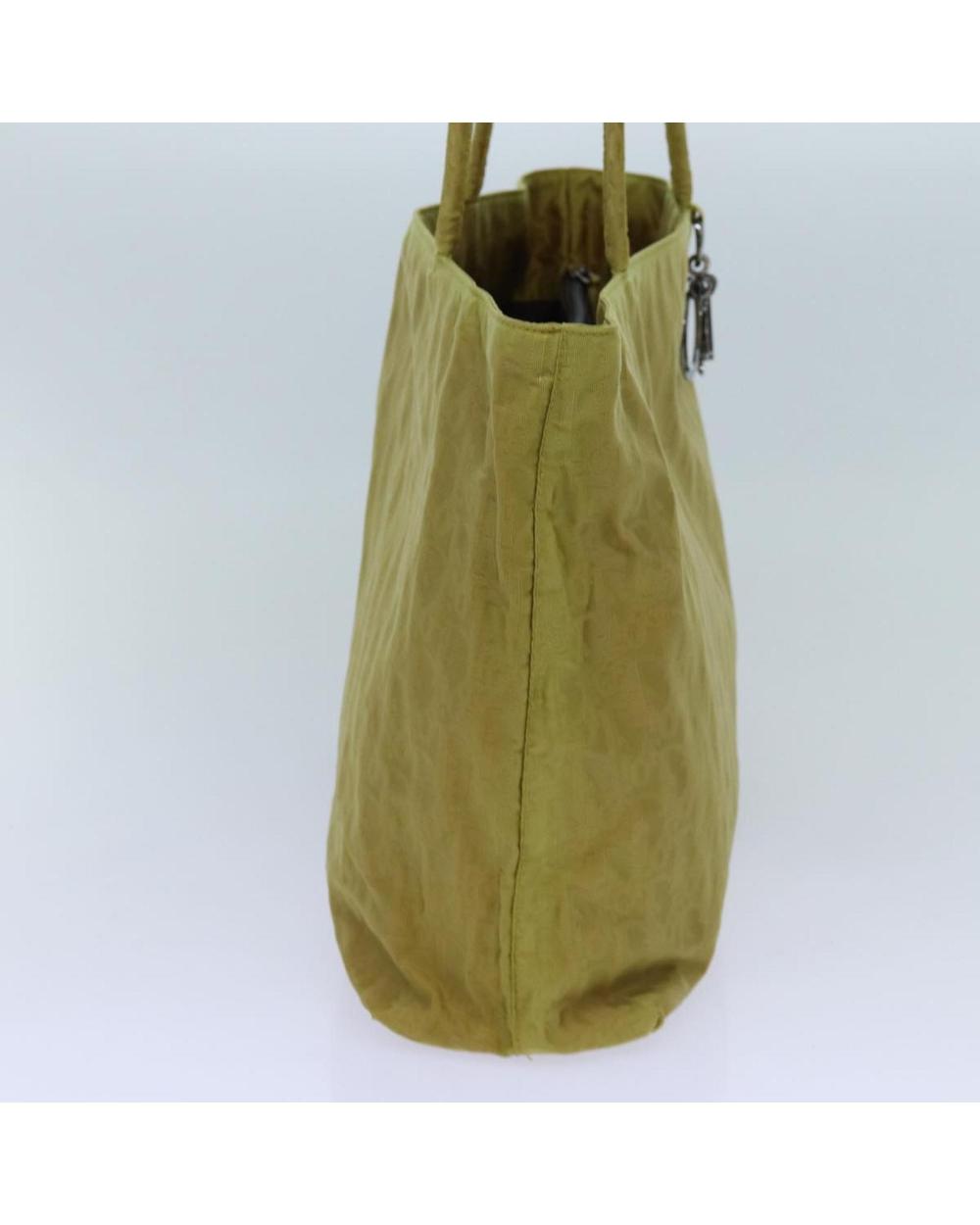 Yellow Nylon Dior Tote