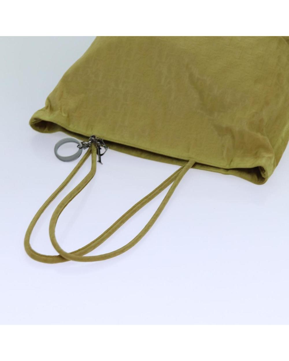 Yellow Nylon Dior Tote