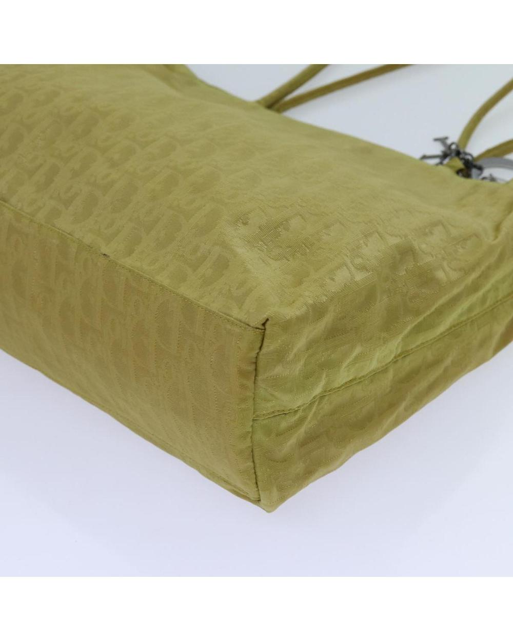 Yellow Nylon Dior Tote