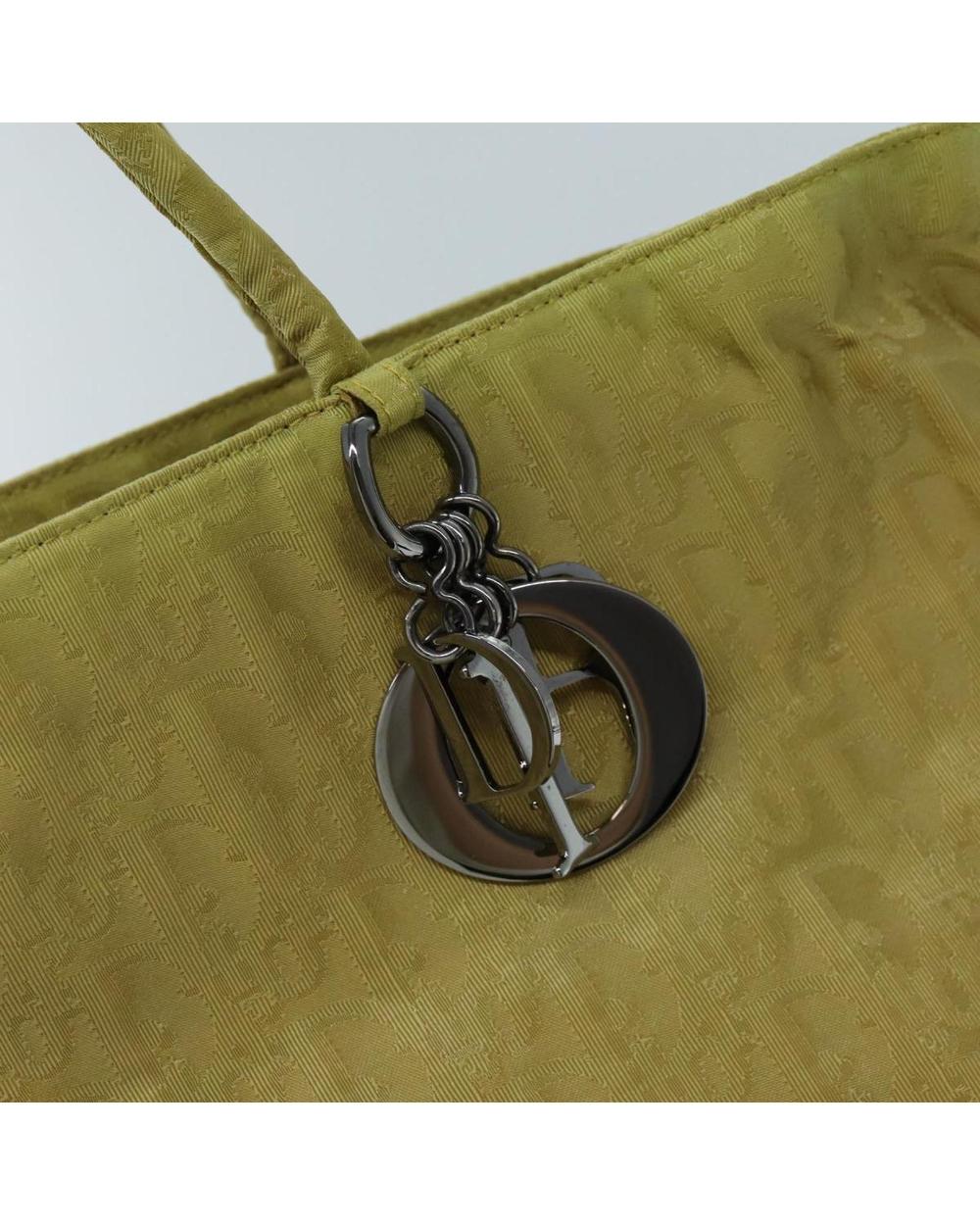 Yellow Nylon Dior Tote