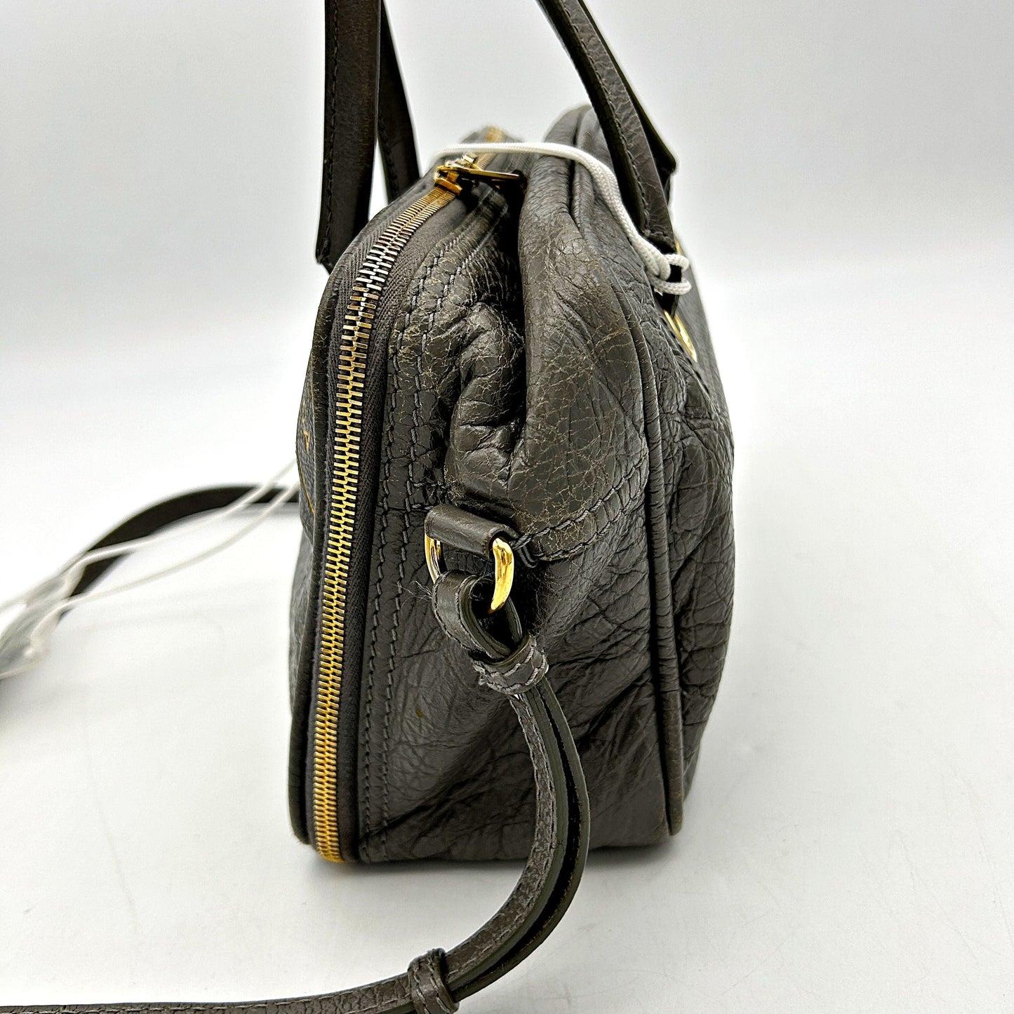 Balenciaga Agneau Blanket Square M Bag - Grey Handle Bags, Handbags LA20405