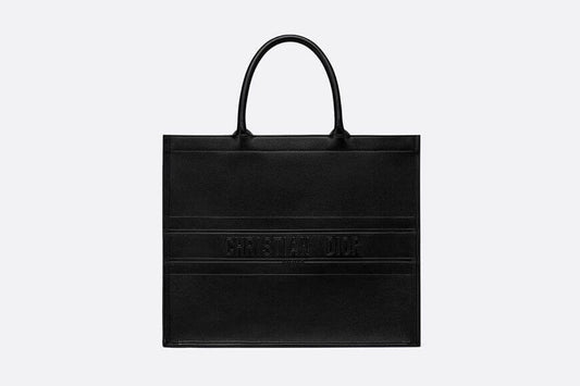 Christian Dior Book Tote Black Calfskin