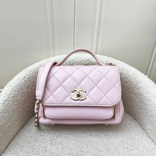 Chanel Small Business Affinity Flap in 22P Light Pink Caviar and LGHW