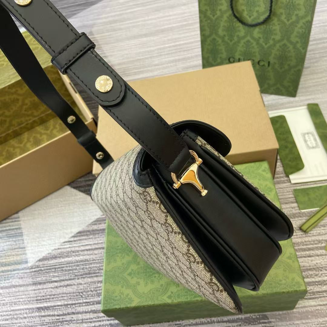 GC690 Gucci Horsebit 1955 Soft Small Shoulder Bag / HIGHEST QUALITY VERSION / 10.2"W x 6.8"H x 4"D