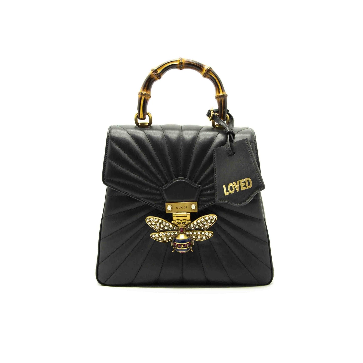 Gucci Queen Margaret Black Quilted Leather Backpack