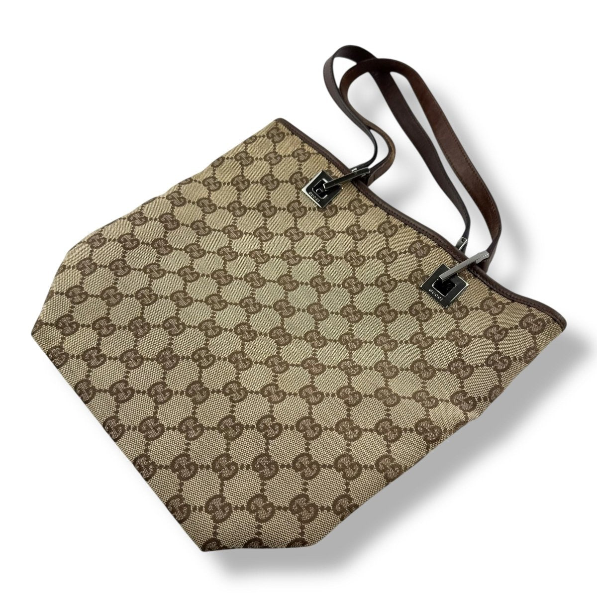 Gucci GG Beige Canvas Tote Bag