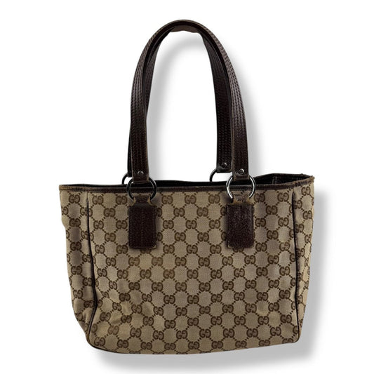 Gucci GG Beige Canvas Tote Bag